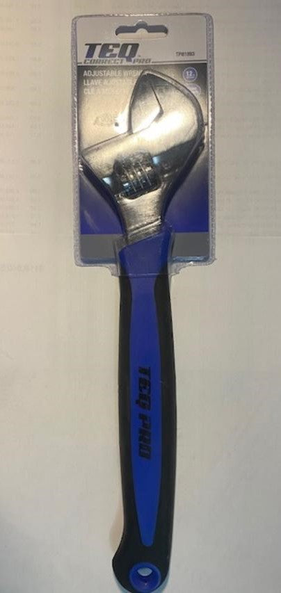 TEQ Correct Pro TP81893 12” Adjustable Wrench Cushion Grip