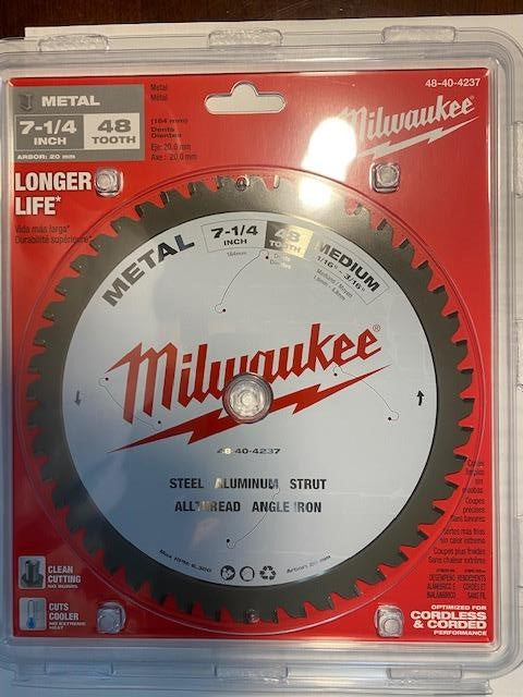Milwaukee 48-40-4237 7-1/4 in. Metal Cutting Circular Saw Blade