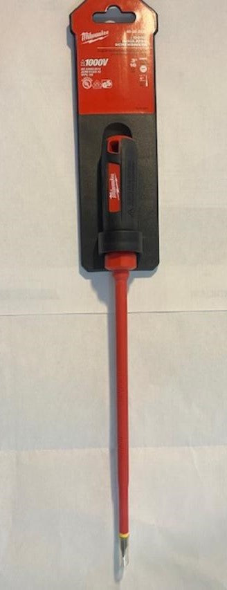 Milwaukee 48-22-2233 3/16" x 8" Cabinet Insulated Screwdriver 1000V