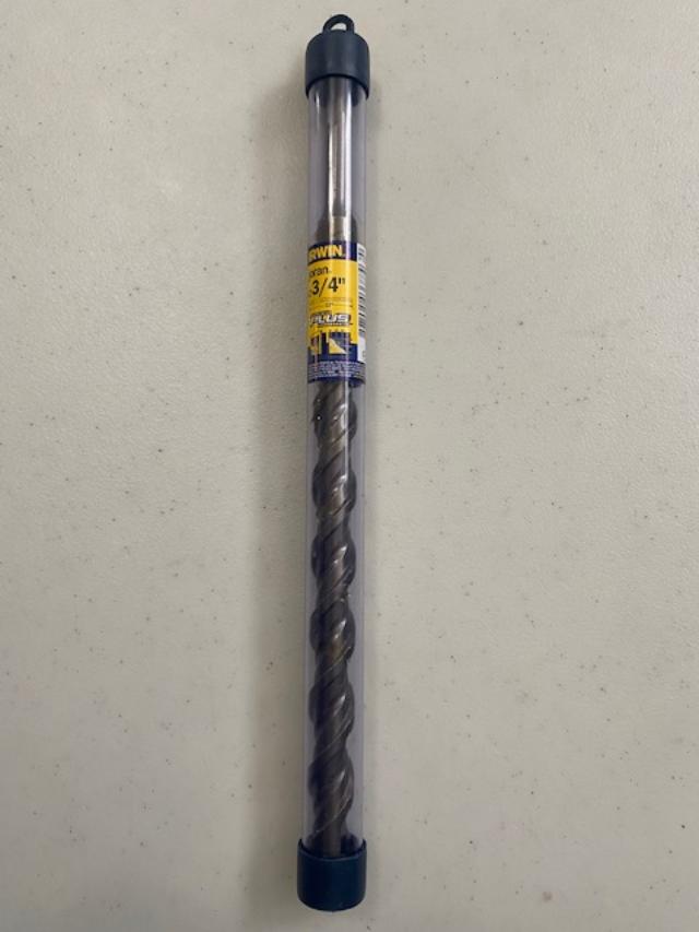 IRWIN 14181 3/4 x 10 x 12 Long SDS-Plus Hammer Drill Bit -Speed Hammer Plus