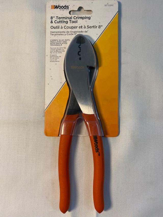 Woods 587500 8″ Terminal Crimper/Cutting Tool Pliers