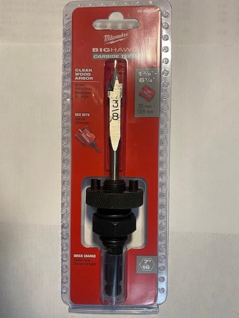 Milwaukee 49-56-9306 Hole Saw Arbor Quick Change 1/2"-20