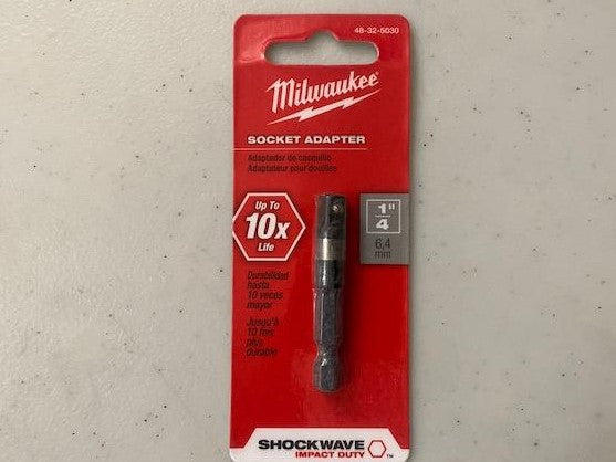 Milwaukee 48-32-5030 1/4 in. Hex Shank to 1/4 in. Socket Adapter