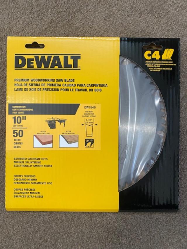 DEWALT DW7640 10" x 50 Tooth Carbide Circular Saw Blade