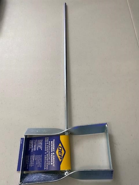 QEP 75001QMX Mixing Paddle 3/8" in Shaft Dia. 19 1/2" Lg, 8 3/8" Head Dia. Paddl