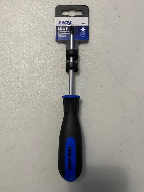 TEQ TP80029 T30 x 4" Torx Dual Material Screwdriver