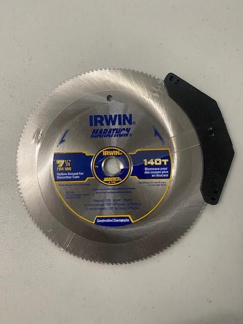Irwin 21440 7-1/4" x 140 Tooth Hollow Ground Saw Blade