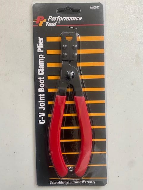 Performance Tool W80547 C-V Joint Boot Clamp Plier Removes Notched Boot Clamps