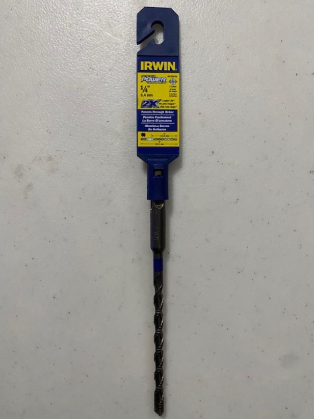 Irwin Tools 4935445 1/4" x 4" x 6" Speedhammer SDS+ Power Masonry Drill Bit