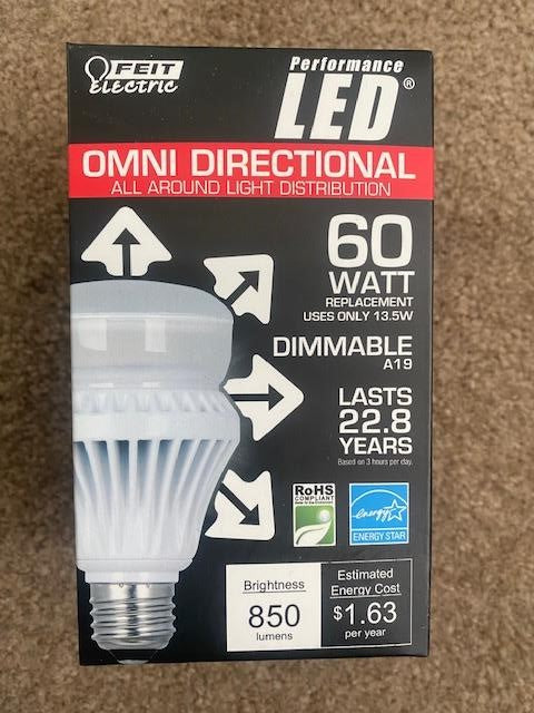 Feit Electric A19/OM800/LED A19 LED Omni Directional Bulb