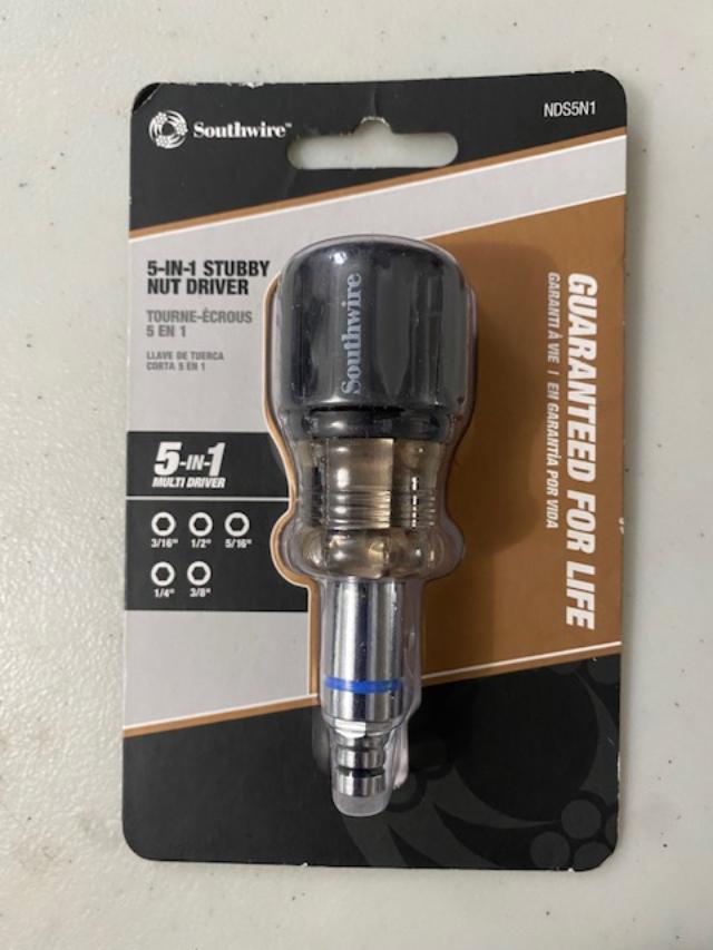 Southwire NDS5N1 5 IN 1 STUBBY NUT DRIVER
