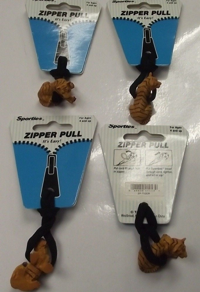 Zangles Sporties Zipper Pulls Great For Luggage Or Backpacks 4pcs