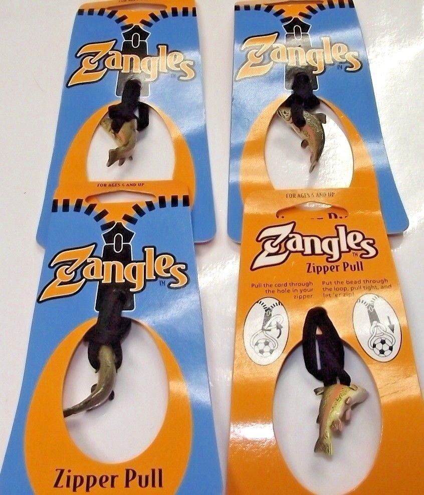 Zangles Sporties Zipper Pulls Great For Luggage Or Backpacks 4pcs