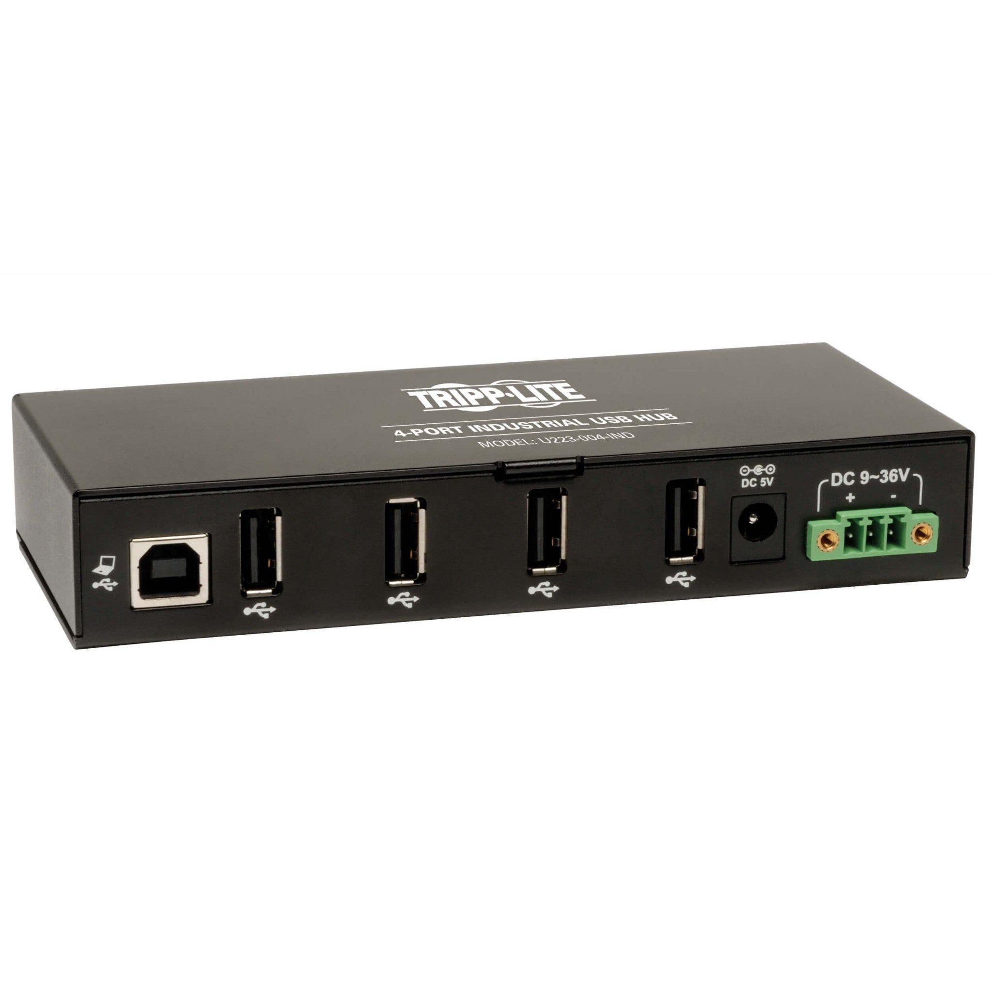 Tripp Lite U223-004-IND-1 4-Port Industrial-Grade USB 2.0 Hub 15 kV ESD Immunit