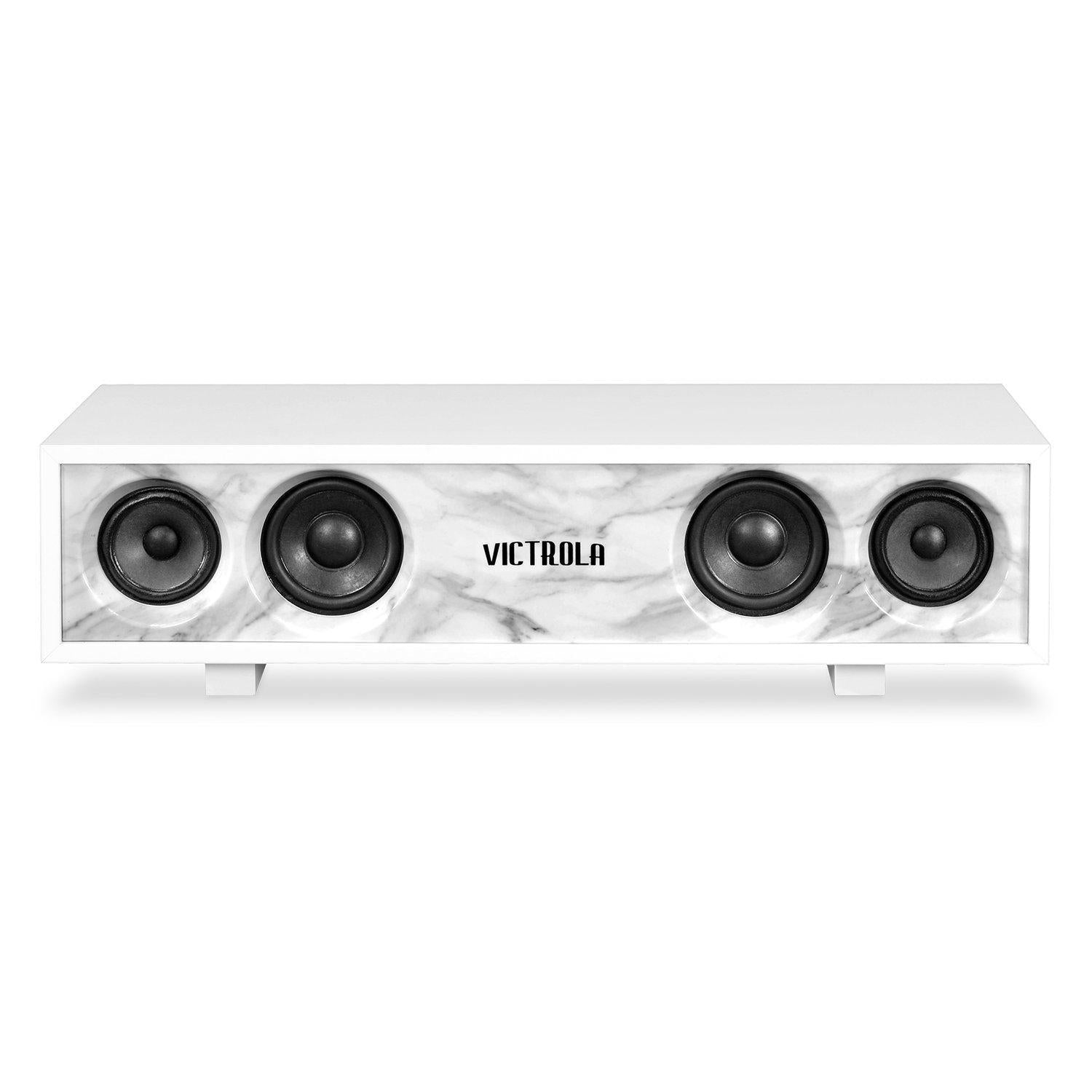Victrola VS-130-WHT Bluetooth Hi-Fi 30-Watt Speaker with Glossy Piano Finish