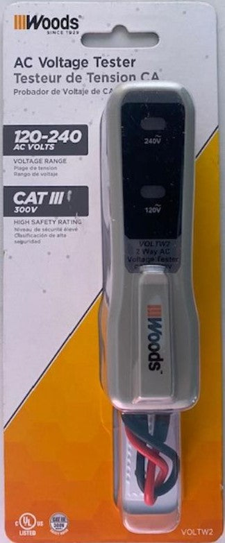 Woods VOLTW2 AC Voltage Tester Analog 120-240-Volt