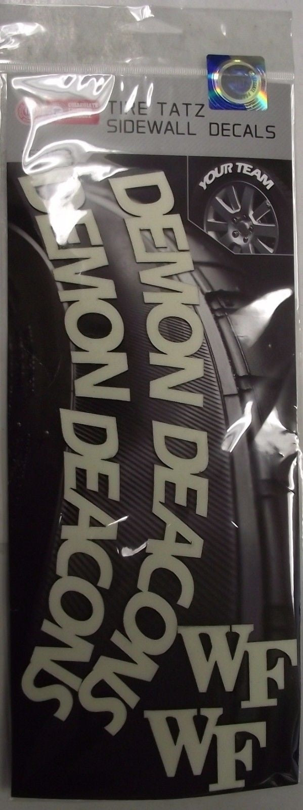 NCAA, MLB, NFL Tire Tatz Sidewall Car Truck Auto Decals Set of 2 USA